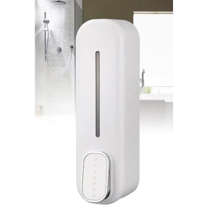 Duvara Monte 350Ml Beyaz Sabunluk Sıvı Banyo El Duş Jeli Şampuan Dağıtıcısı 1450