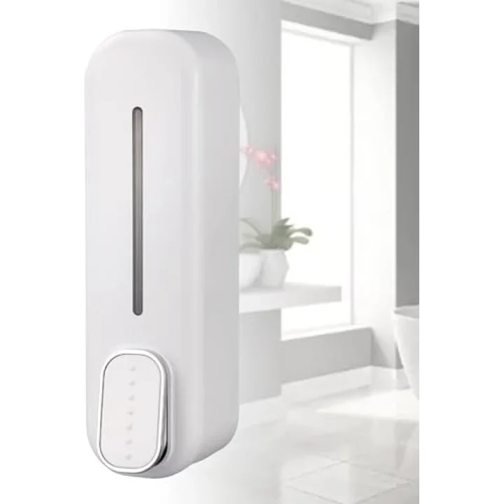 Duvara Monte 350Ml Beyaz Sabunluk Sıvı Banyo El Duş Jeli Şampuan Dağıtıcısı 1450