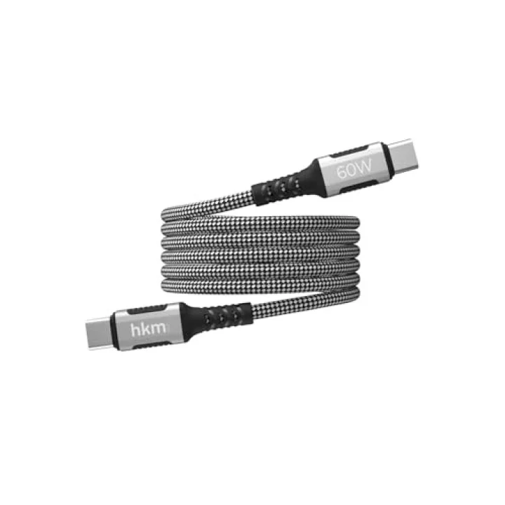DYNAMIC 60W hızlı şarj, Mıknatıslı, Type-C to Type-C Şarj ve Data Aktarım Kablosu, 1 metre, Siyah