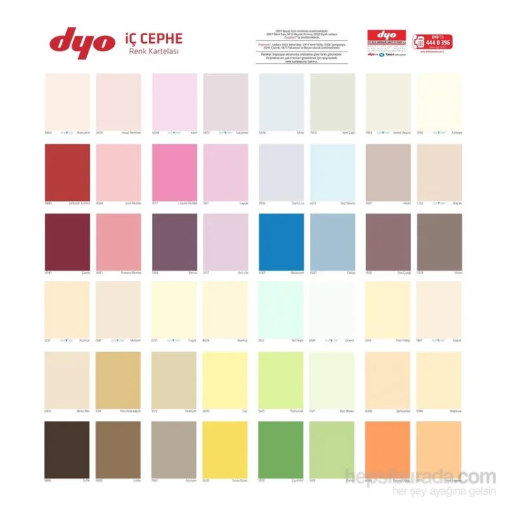 Mey İthalat®  plast Plastik İç Cephe Boyası 2,5 Litre Siyah