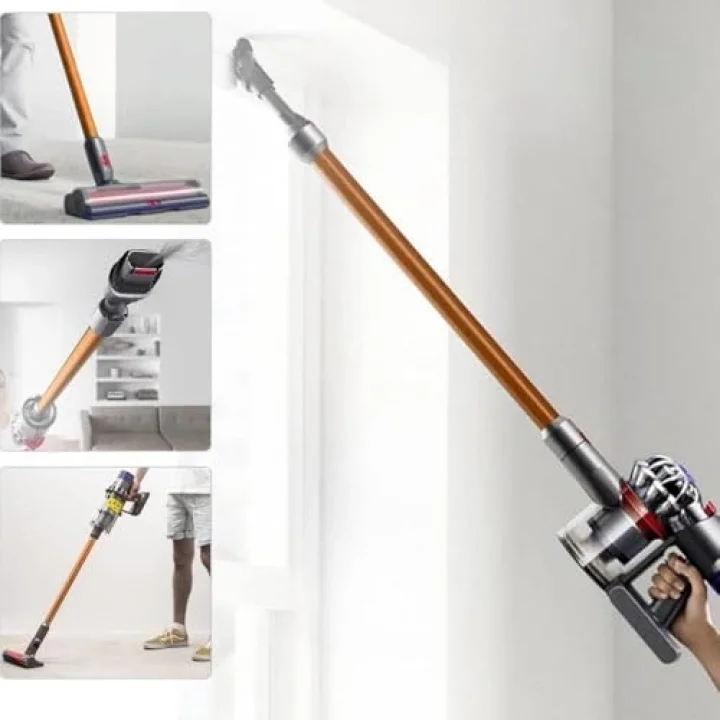 Dyson ile Uyumlu V8, V7, V10, V11 Şarjlı Dikey Süpürge Boru, Sarı