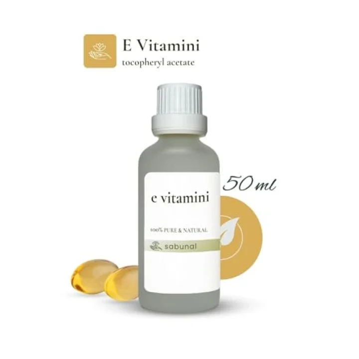 E Vitamini 50 ml - Saç ve Cilt Bakımı İçin, Yaşlanma Karşıtı Doğal Vitamin