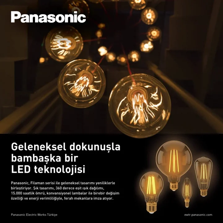 E14 FİL LAMBA, SARI IŞIK 4W 470LM 2700K CLEAR