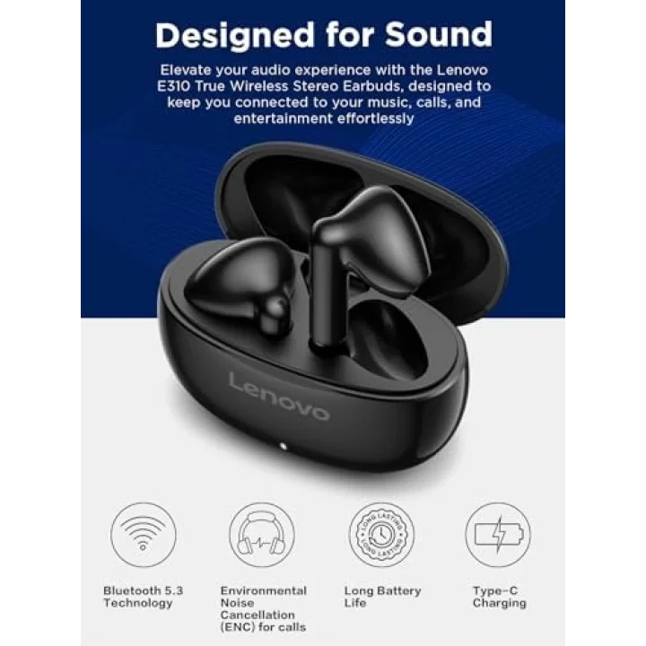 E310 True Wireless Stereo Kulaklık Siyah