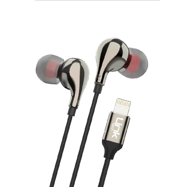 E82 Lightning Stereo Kulak İçi Kablolu Kulaklık Siyah
