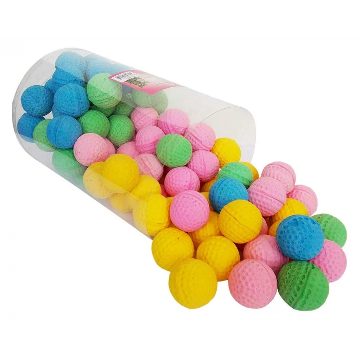 Eastland 555615 Sünger Top Evcil Hayvan Oyuncağı, 100lü, 4 Cm