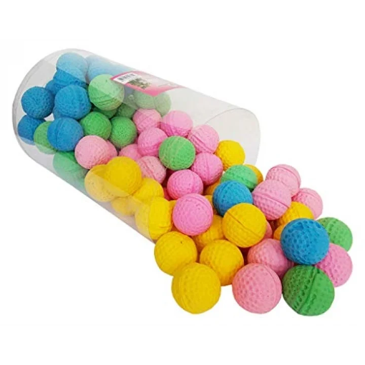 Eastland 555615 Sünger Top Evcil Hayvan Oyuncağı, 100lü, 4 Cm