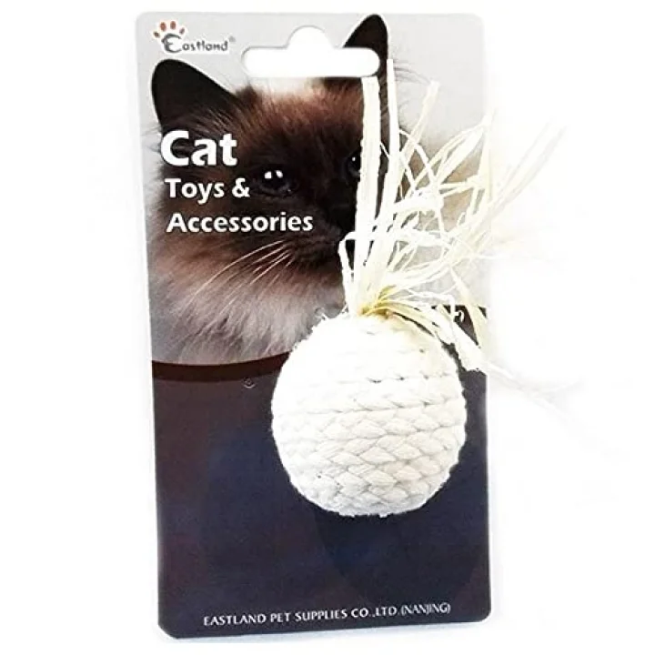 Eastland Düğümlü İp Kedi Oyuncağı, 4.5 Cm Çap