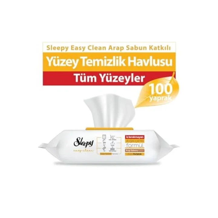 Easy Clean Yüzey Temizlik Havlusu 100lü ve Arap Sabunu Katkılı 100 lü