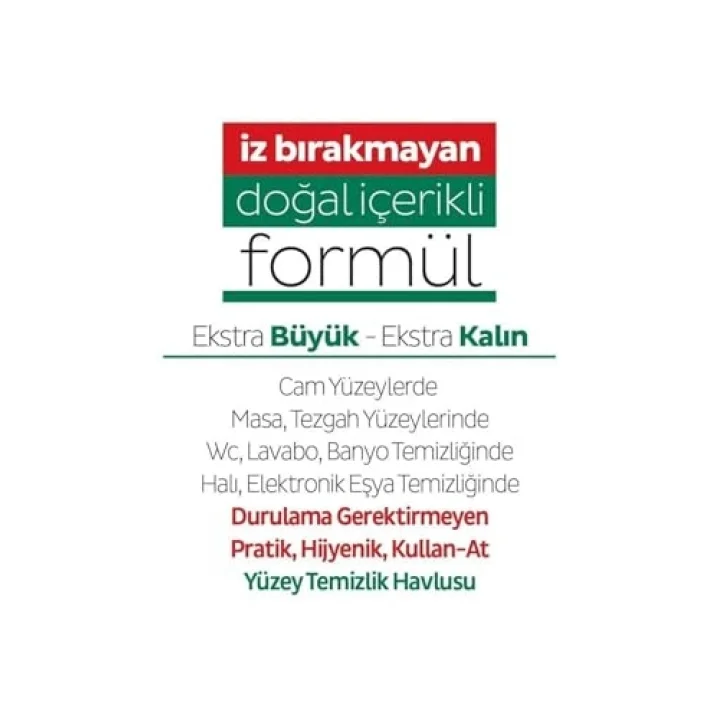 Easy Clean Yüzey Temizlik Havlusu 100 lü x 2 Adet