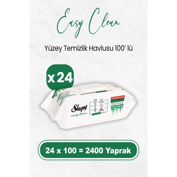 Easy Clean Yüzey Temizlik Havlusu 100 x 24 Adet (2400 Yaprak)