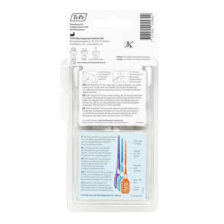 EasyPick Kürdan, Mavi, ISO M-L, 36 adet, Seyahat Çantası Dahil