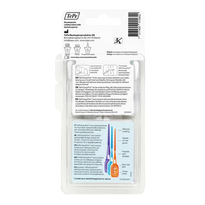 EasyPick Kürdan, Mavi, ISO M-L, 36 adet, Seyahat Çantası Dahil