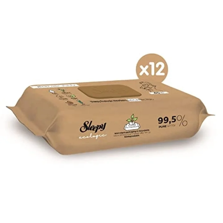 Ecologic Yenidoğan Islak Bebek Bakım Havlusu 12 x 40 (480 Yaprak)