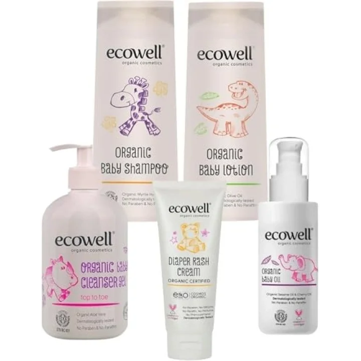 ECOWELL Organik Bebek Bakım Full Paket (5li Ürün)