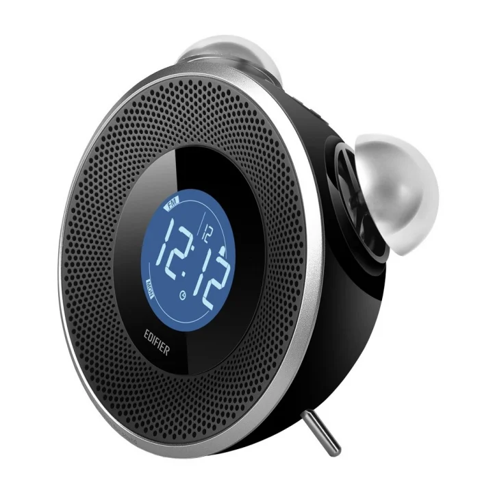 Edıfıer Image Tick Tock Bluetooth 8W Rms Çalar Saatli Sd/Fm Radyo Hoparlör Siyah