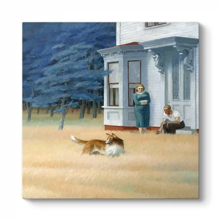 Edward Hopper - Cape Cod Evening Tablosu 40 x 40