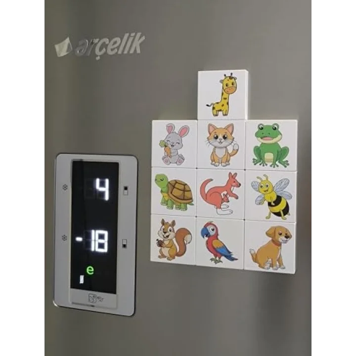 Efenin Hayvanat Bahçesi Seri-1 / Manyetik Blok- Magnet 20 Hayvan Figürü