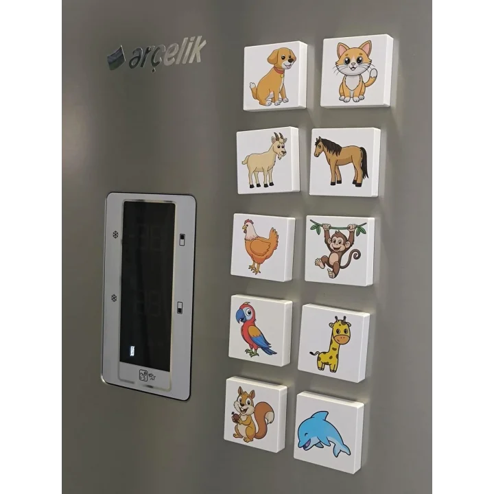 Efenin Hayvanat Bahçesi Seri-1 / Manyetik Blok- Magnet 20 Hayvan Figürü