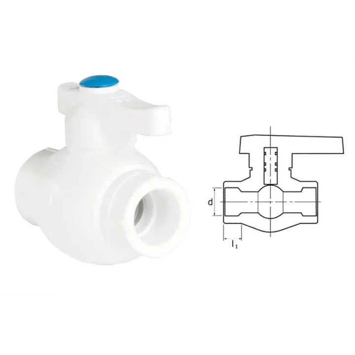 Mey İthalat® Ege Yıldız PPRC 40 mm Küresel Vana Gri