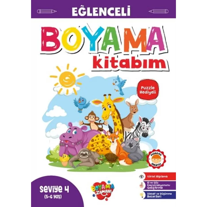 Eğlenceli Boyama – Seviye 4 (5-6 Yaş)