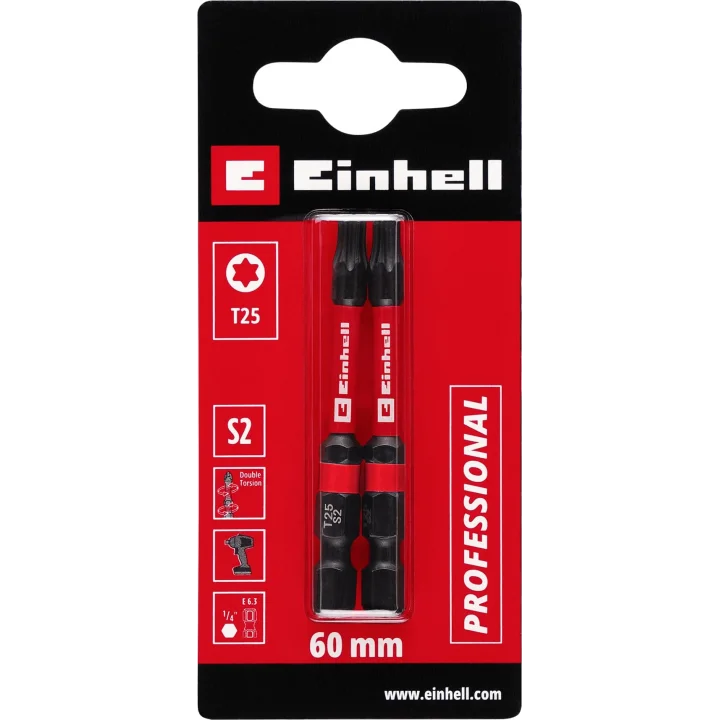 Einhell Torx bits uç 60 mm T25 S2 2 adet - 49132180