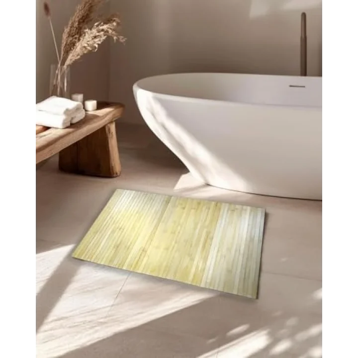 Eko Bath Serisi 50x80 cm Doğal Bambu Banyo Paspası
