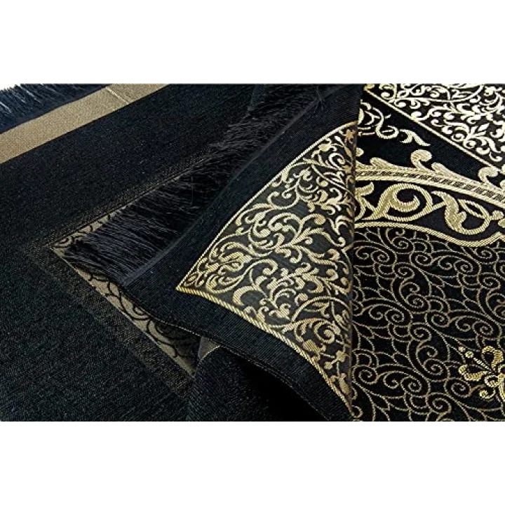 Ekonomik Osmanlı Tafta Seccade - 0150 (Siyah)