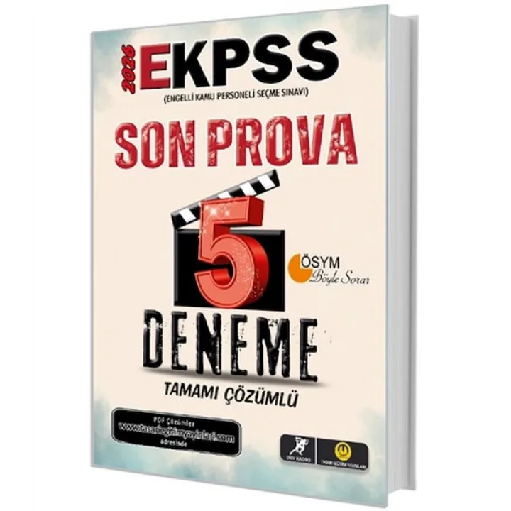 EKPSS Son Prova 5 Deneme Çözümlü Tasarı Yayınları