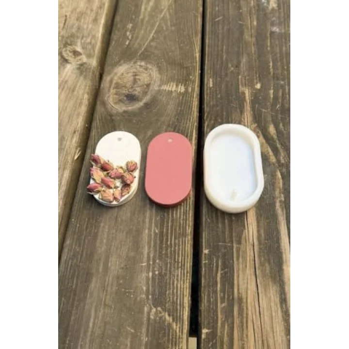 Elips Koku Tableti Silikon Mum Kalıbı