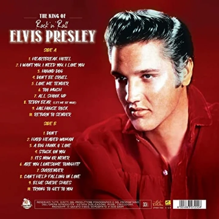 Elvis Presley The King of Rockn Roll Plak