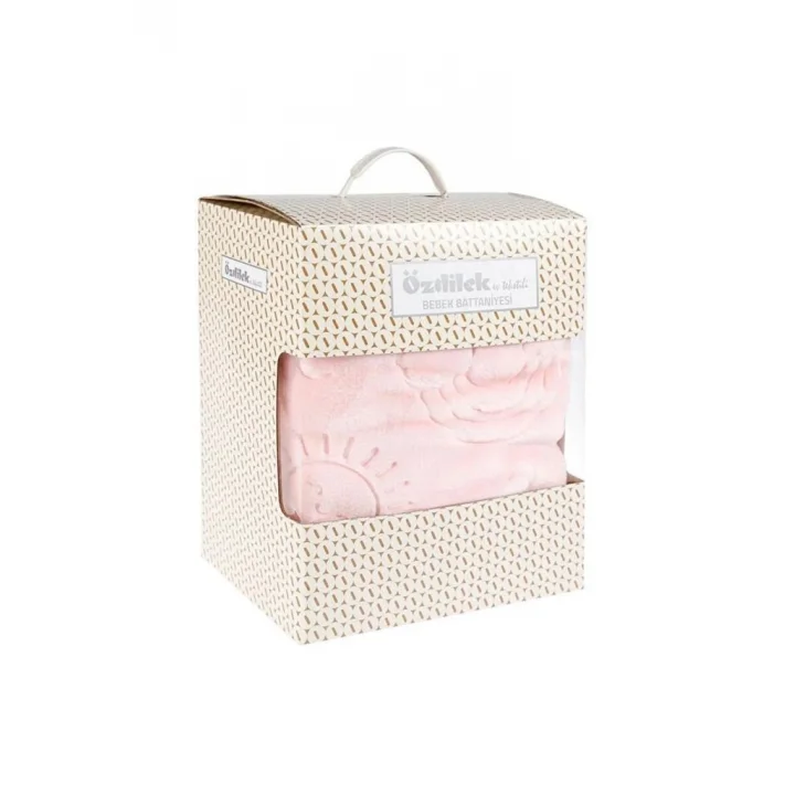 Embos Peluş Bebek Battaniyesi Pembe
