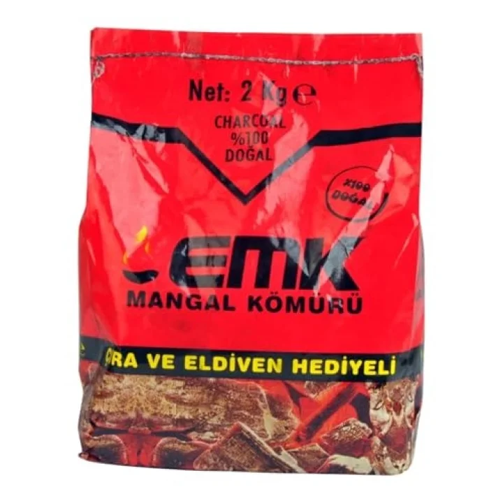 EMK Mangal Kömürü, 2 Kg Paket, 2li Set