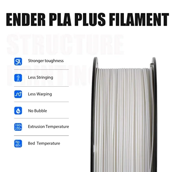 Ender PLA Plus 1.75 mm 1 kg Beyaz Filament