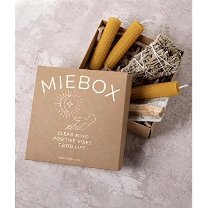Enerji Başlangıç Seti: Palo Santo Tütsü - Balmumu Mum - Adaçayı Tütsü Demeti