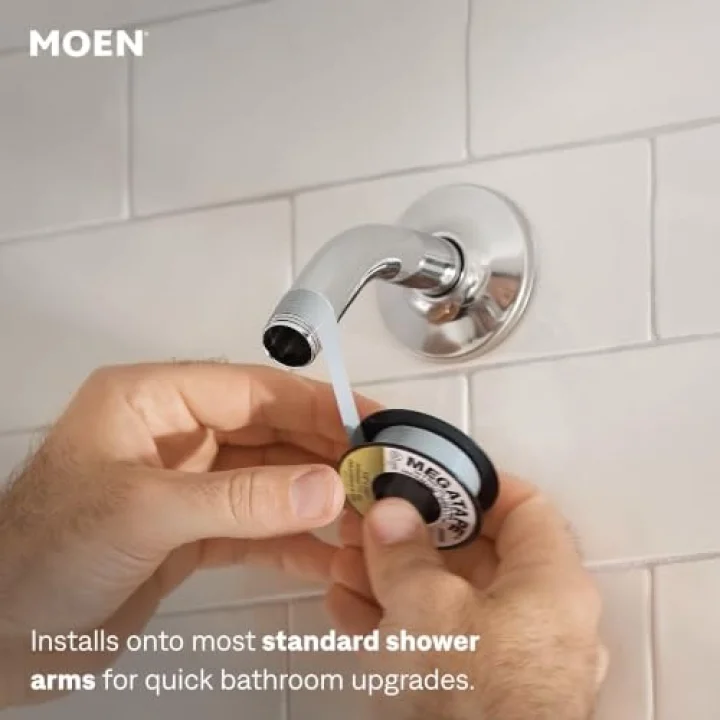 Engage Magnetix Krom 2.5 GPM Elde Taşınabilir/Yağmur Duş Başlığı Manyetik Yerleştirme Sistemine Sahip 2si 1 Arada Kombo, Çıkarılabilir El Spreyli Yağmur Duş Başlığı, 26009