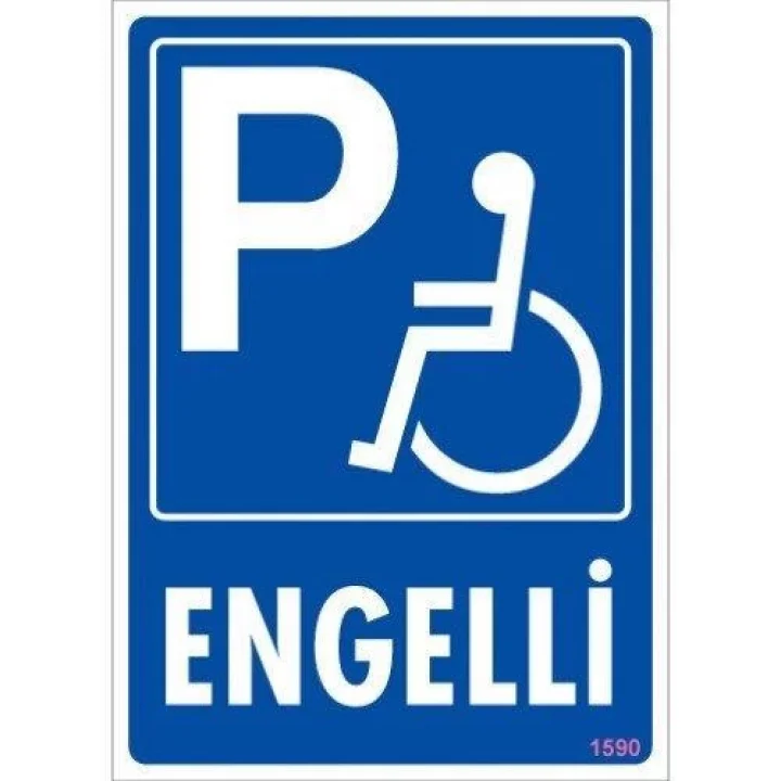Mey İthalat® Engelli Uyarı Levhası 25x35 KOD:1590