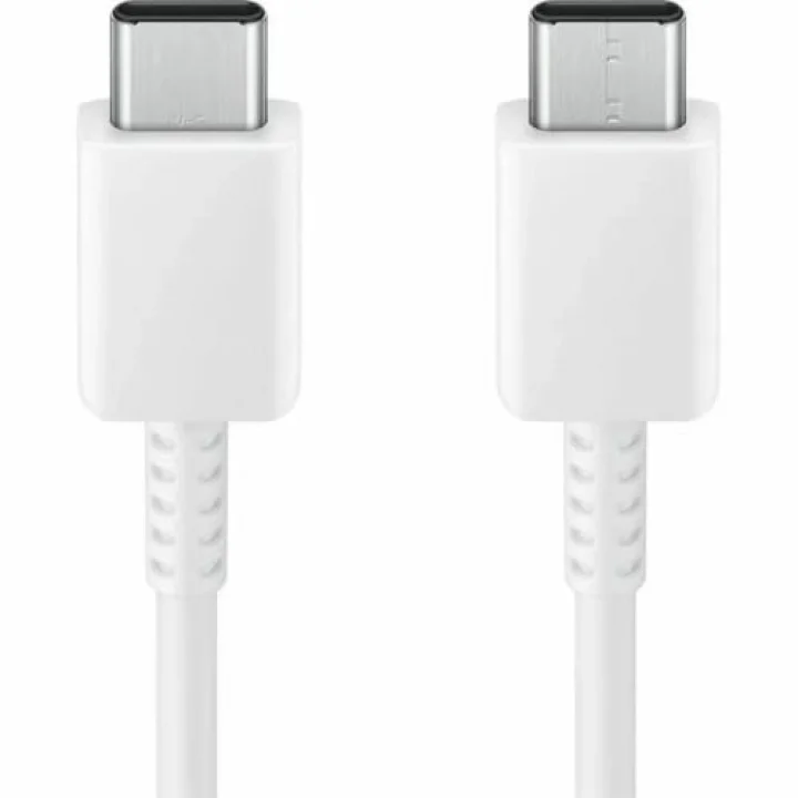 EP-DX310 USB Type-C - USB Type-C kablo, veri kablosu, şarj kablosu, 1,8 m, 3 A, beyaz