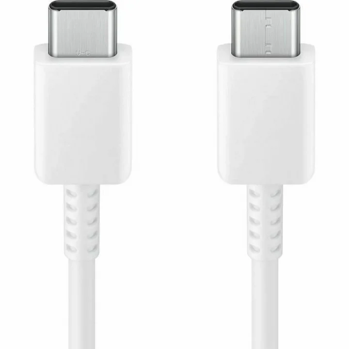 EP-DX310 USB Type-C - USB Type-C kablo, veri kablosu, şarj kablosu, 1,8 m, 3 A, beyaz