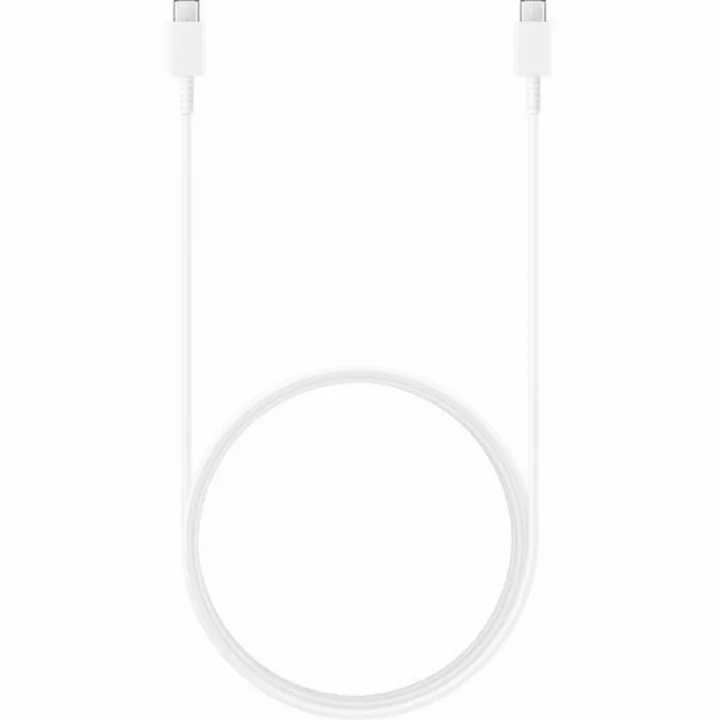 EP-DX310 USB Type-C - USB Type-C kablo, veri kablosu, şarj kablosu, 1,8 m, 3 A, beyaz