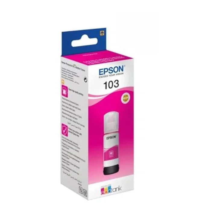 EPSON EcoTank 103 65ml Orijinal Magenta (Kırmızı) Mürekkep Kartuş C13T00S34A