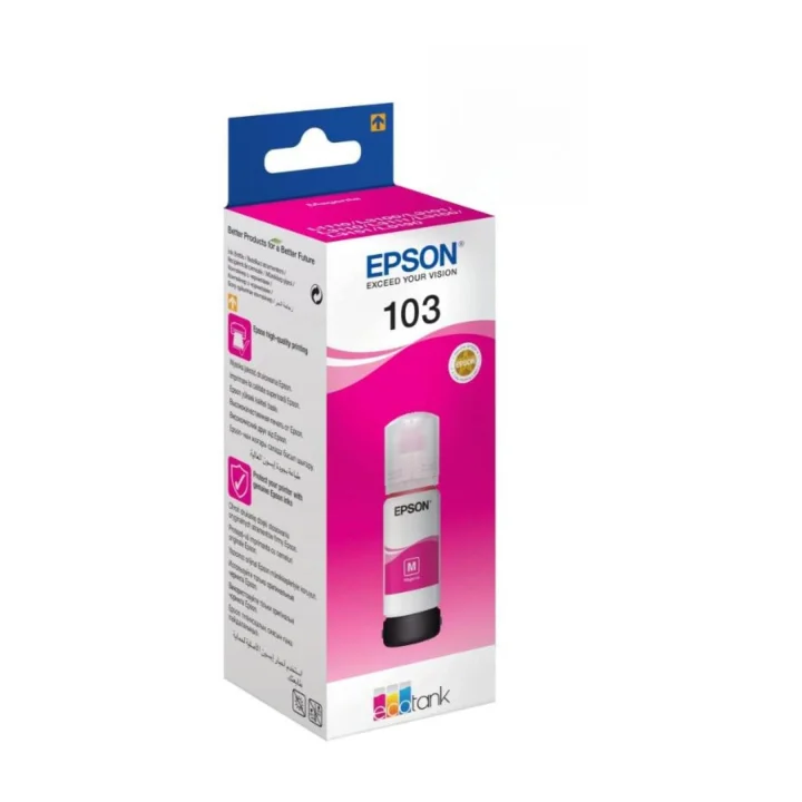 EPSON EcoTank 103 65ml Orijinal Magenta (Kırmızı) Mürekkep Kartuş C13T00S34A