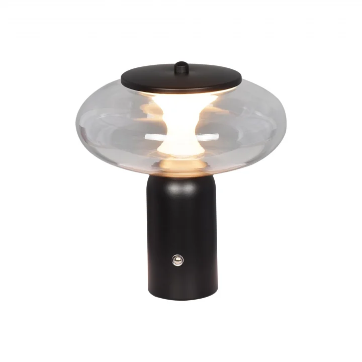 Erta 03 Siyah Şarjlı Masa Lambası 1X1.8W 3000K