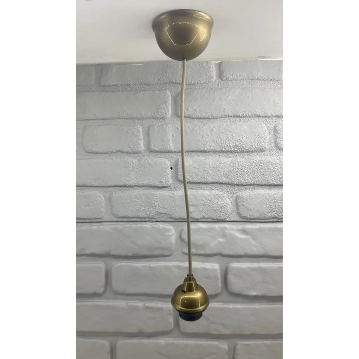 Eskitme Gold Avize Plastik Kablolu Sarkıt Duy E27 Tesisat