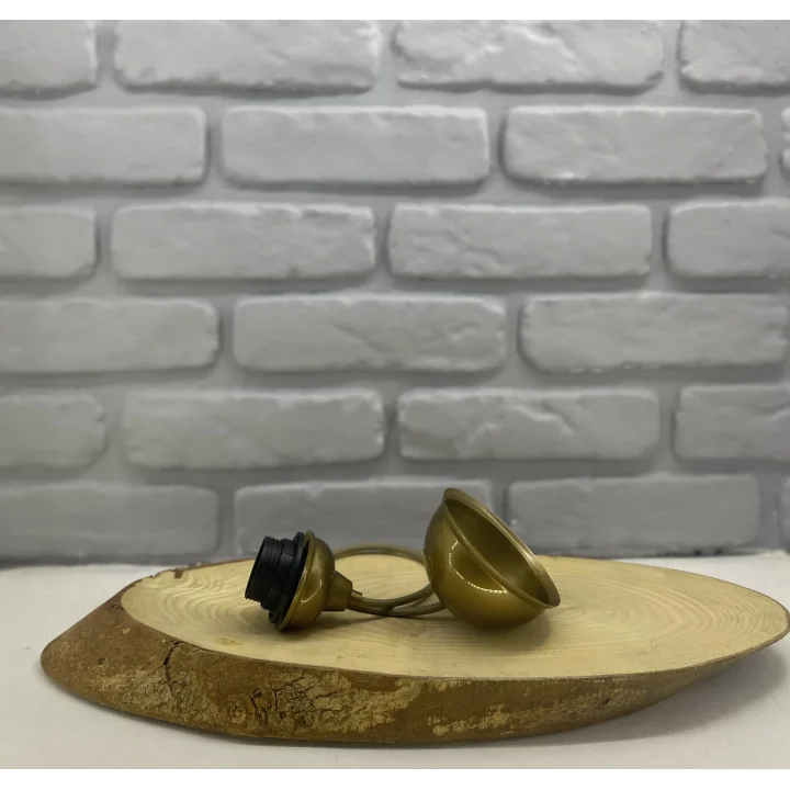 Eskitme Gold Avize Plastik Kablolu Sarkıt Duy E27 Tesisat