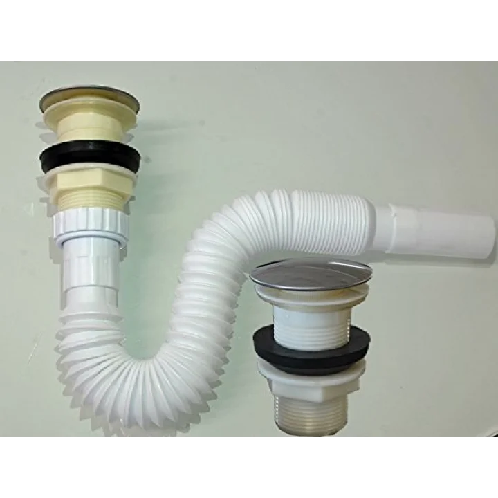 Esnek sifon gider garnitürü Pop Up tahliye vanası tahliye lavabo