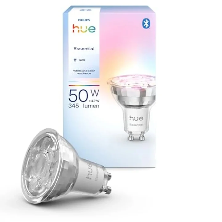 Essential 4.7W GU10 345 Lumen Renkli Akıllı Spot Ampul - 15.000 Saat Ampul Kullanım Ömrü