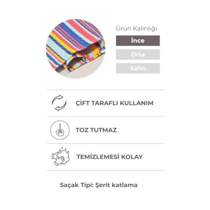 Esterilla Katlanabilir Hasır Kilim Mat | Çift Taraflı-Plaj-Piknik-Kamp-Bahçe-Balkon-Teras-Karavan
