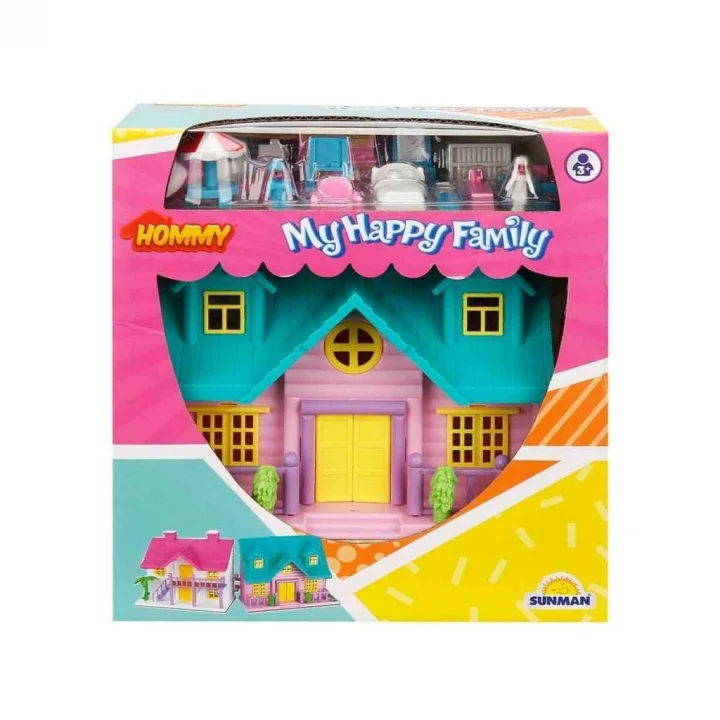 Ev Oyun Seti My Happy Family Villa 2 Figür 18 Parça 2A