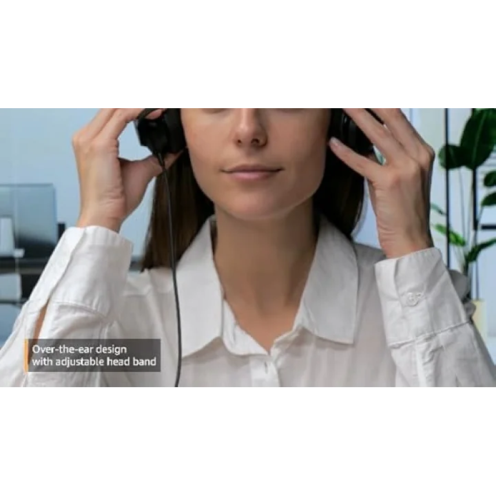 Evolve2 30 kulaklık seti, gürültü önleyici stereo kulaklık, Microsoft Teams sertifikalı, 2 mikrofon çağrı teknolojisi, USB-A kablosu, siyah